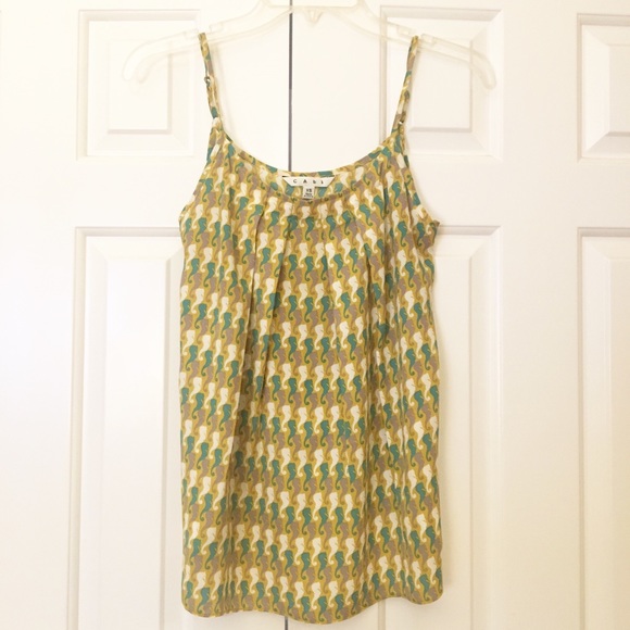 CAbi Tops - CAbi Seahorse camisole. Size XS. EUC.